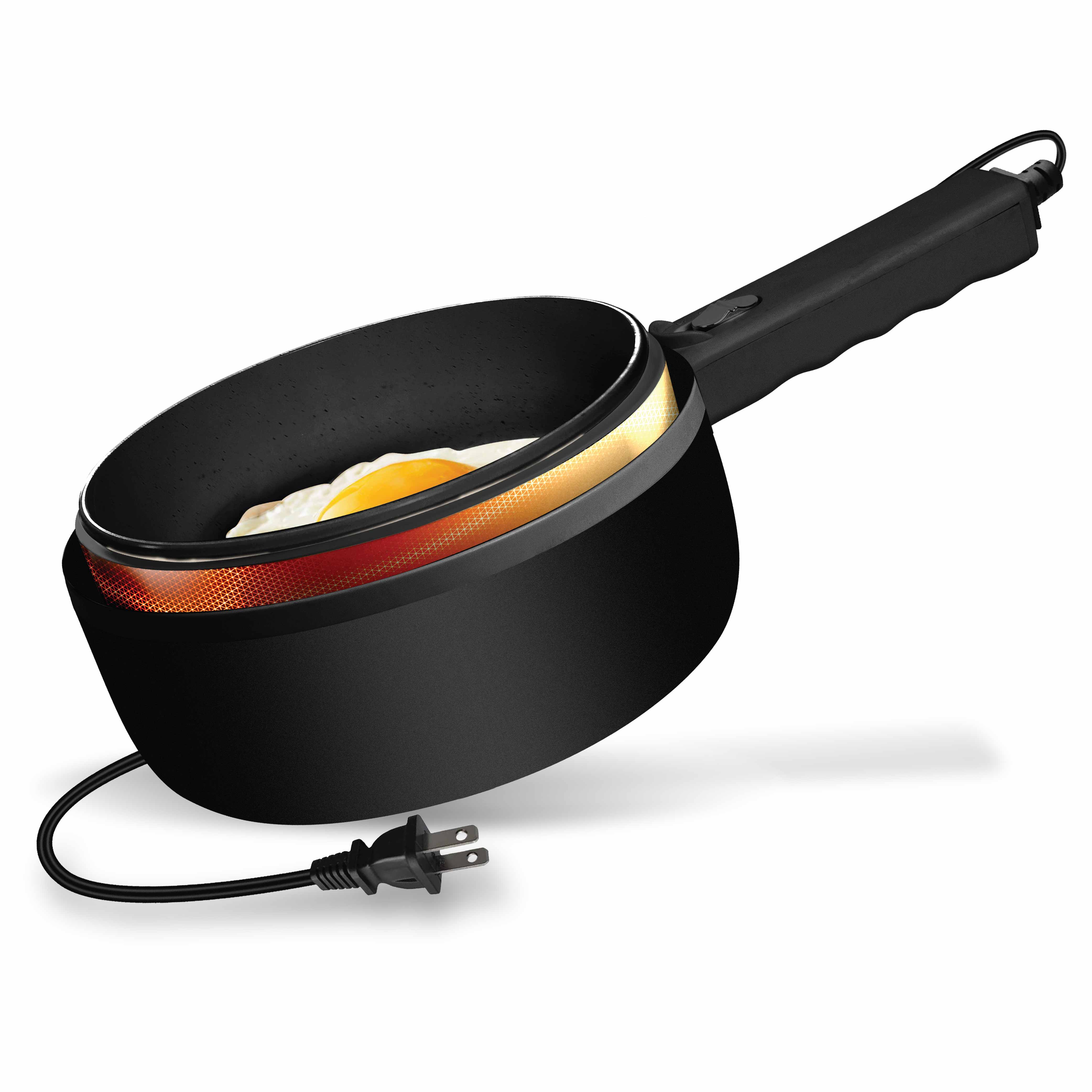 Ceramax Electric Cooker Nonstick Ceramic Skillet Pan Hot Pot Mini Cooker with Lid Steamer - Image 21