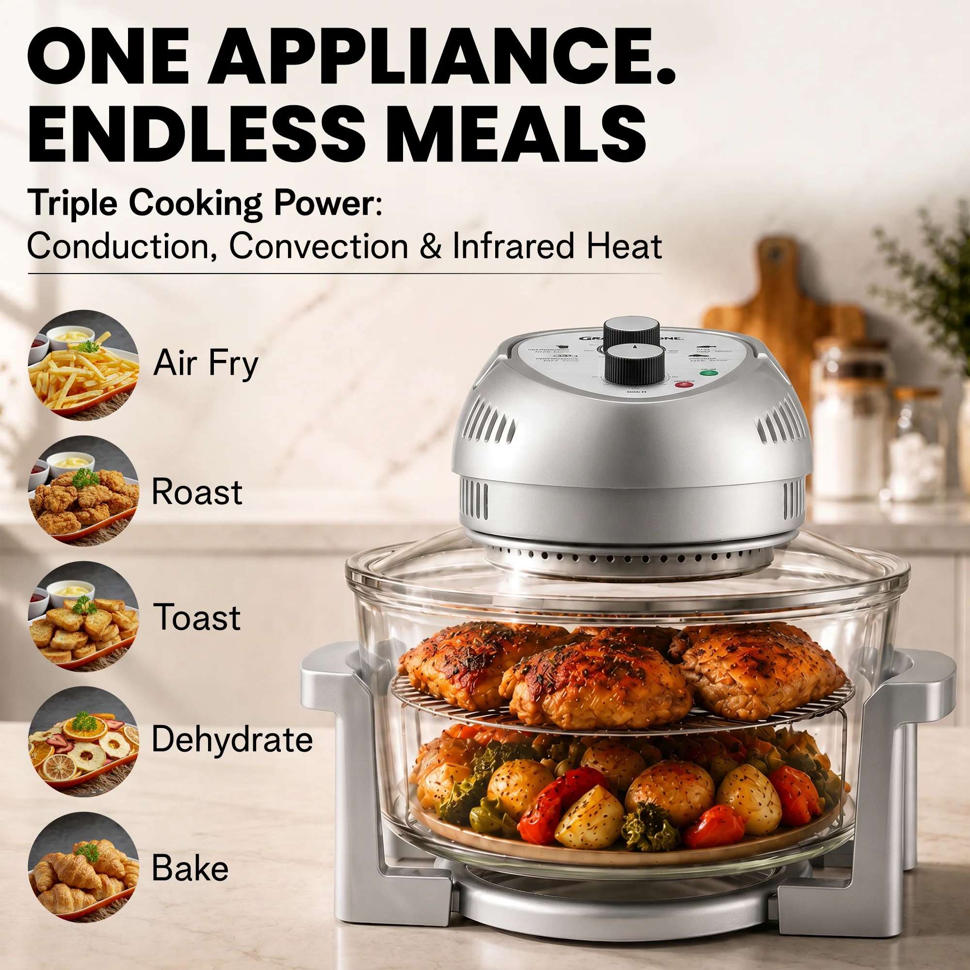 Granitestone Glass Air Fryer - Image 20