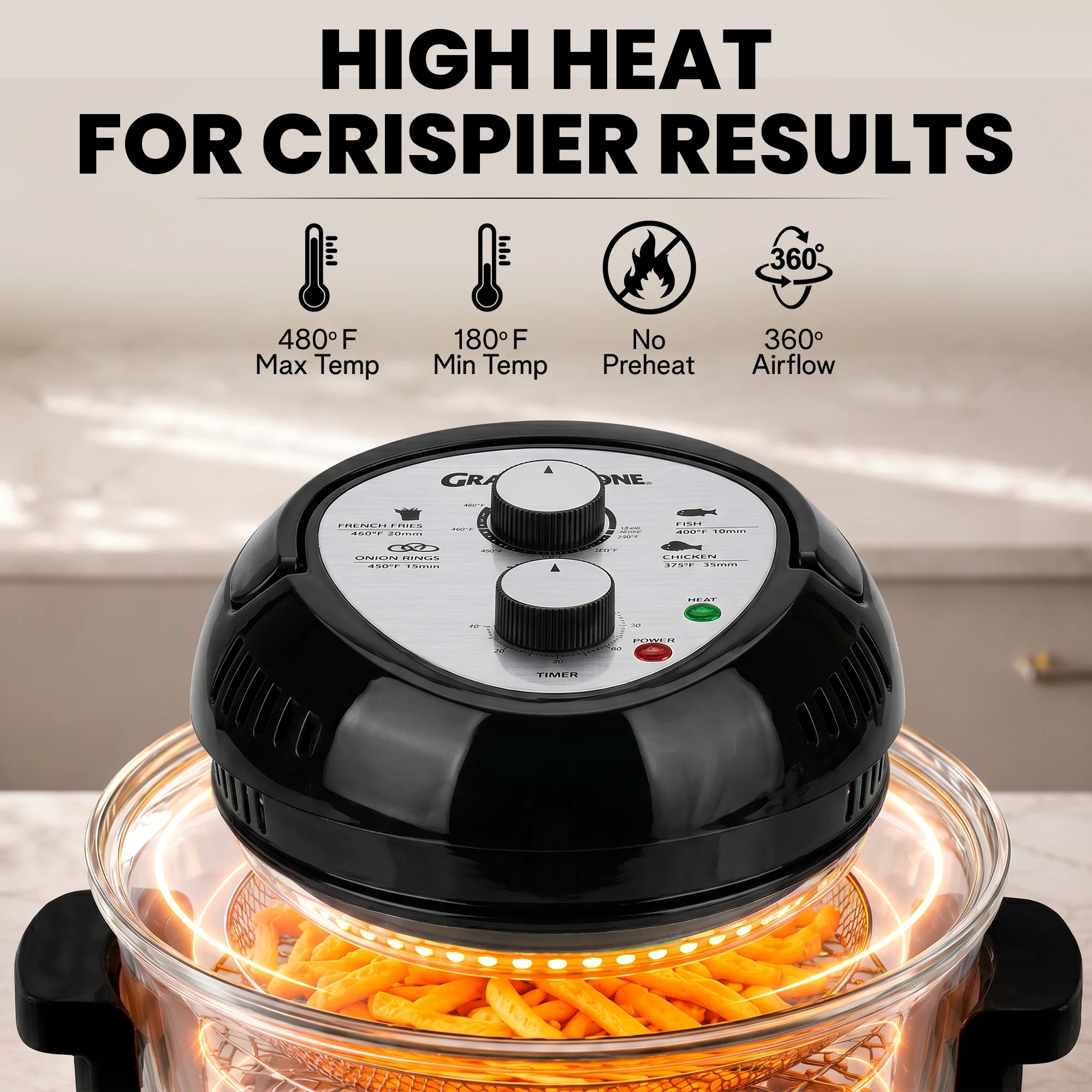 Granitestone Glass Air Fryer - Image 5