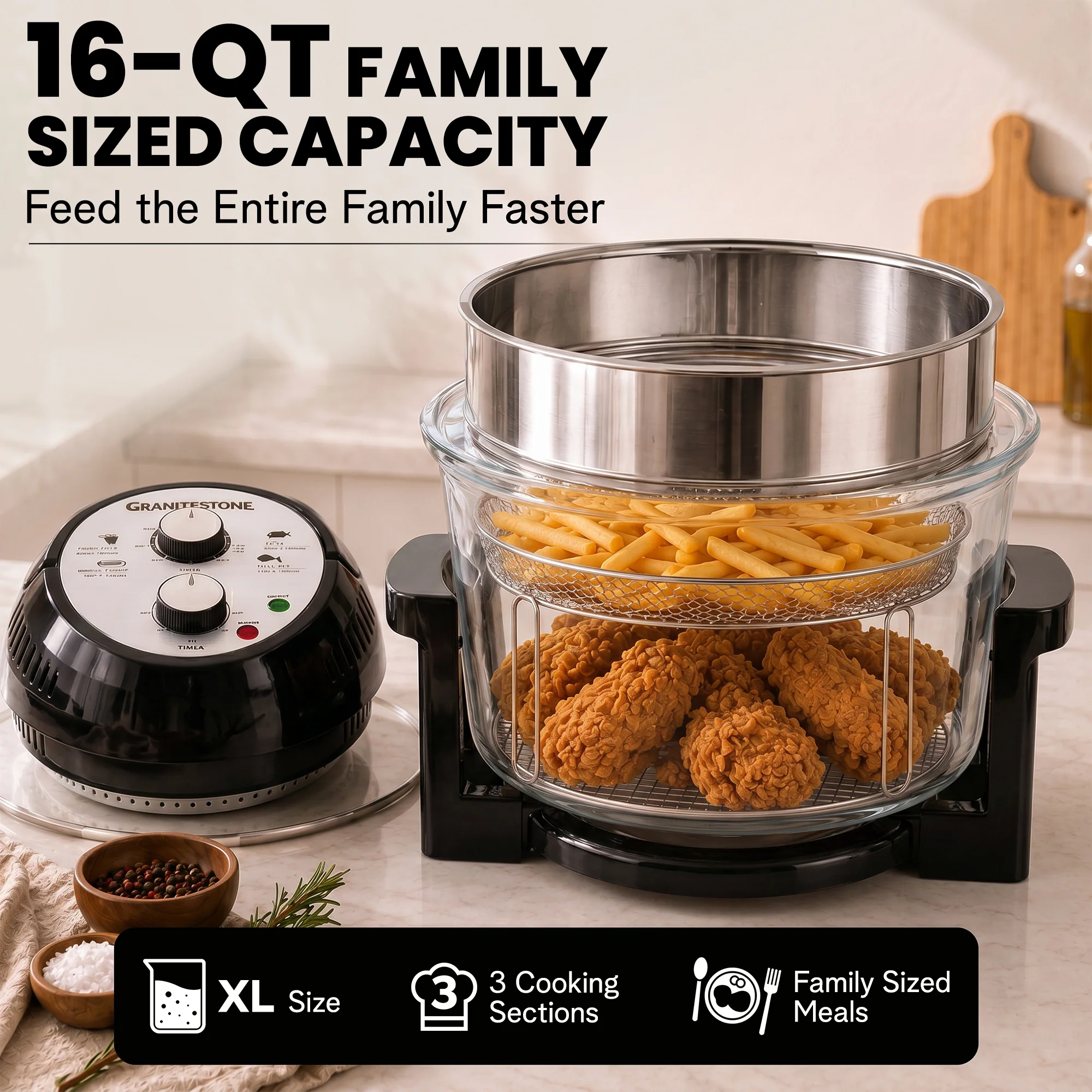Granitestone Glass Air Fryer - Image 7