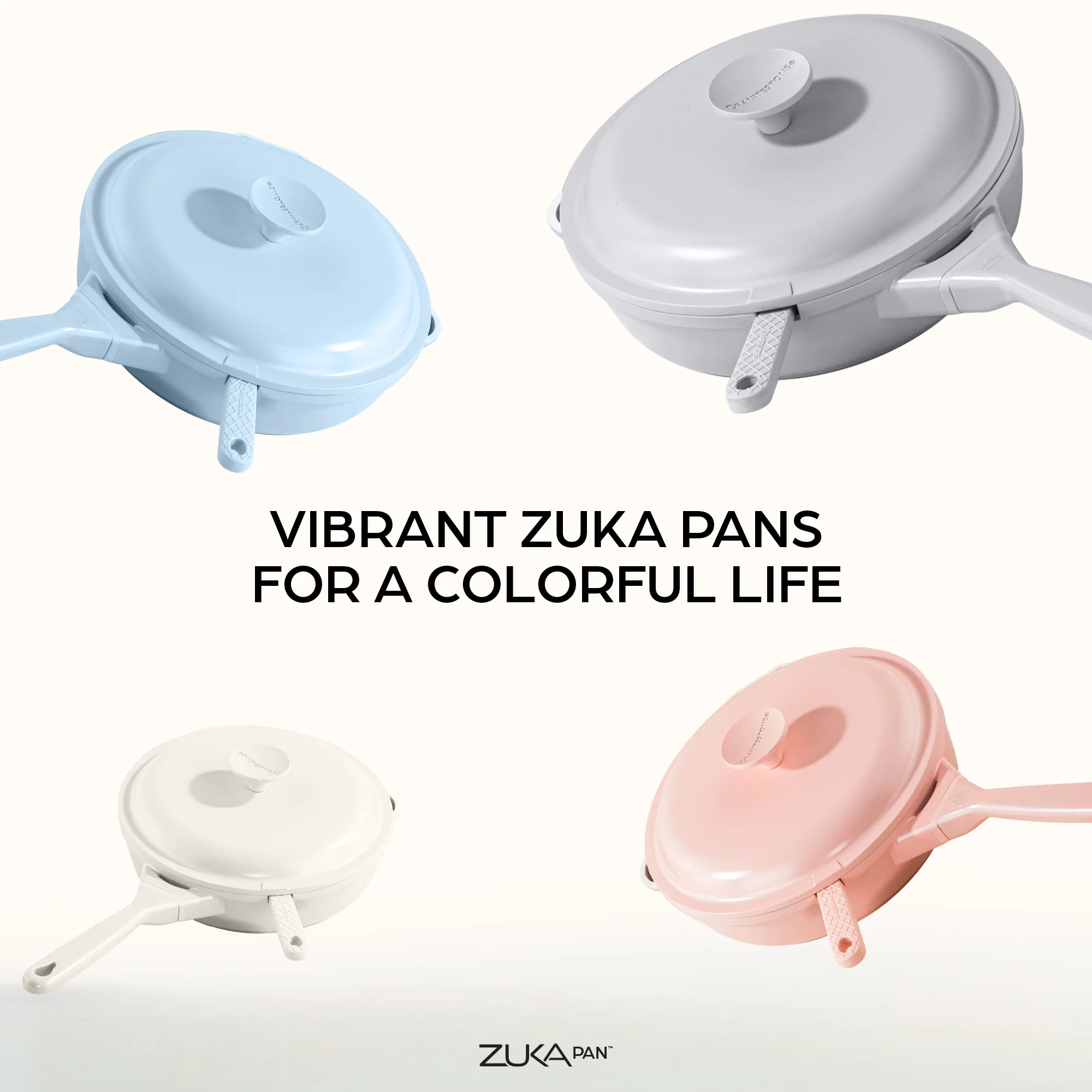 Granitestone 10" Zuka Pan – 6-Piece Multi-Functional Everyday Pan Set with Lid, Nylon Spoon & Steamer Basket - Image 9