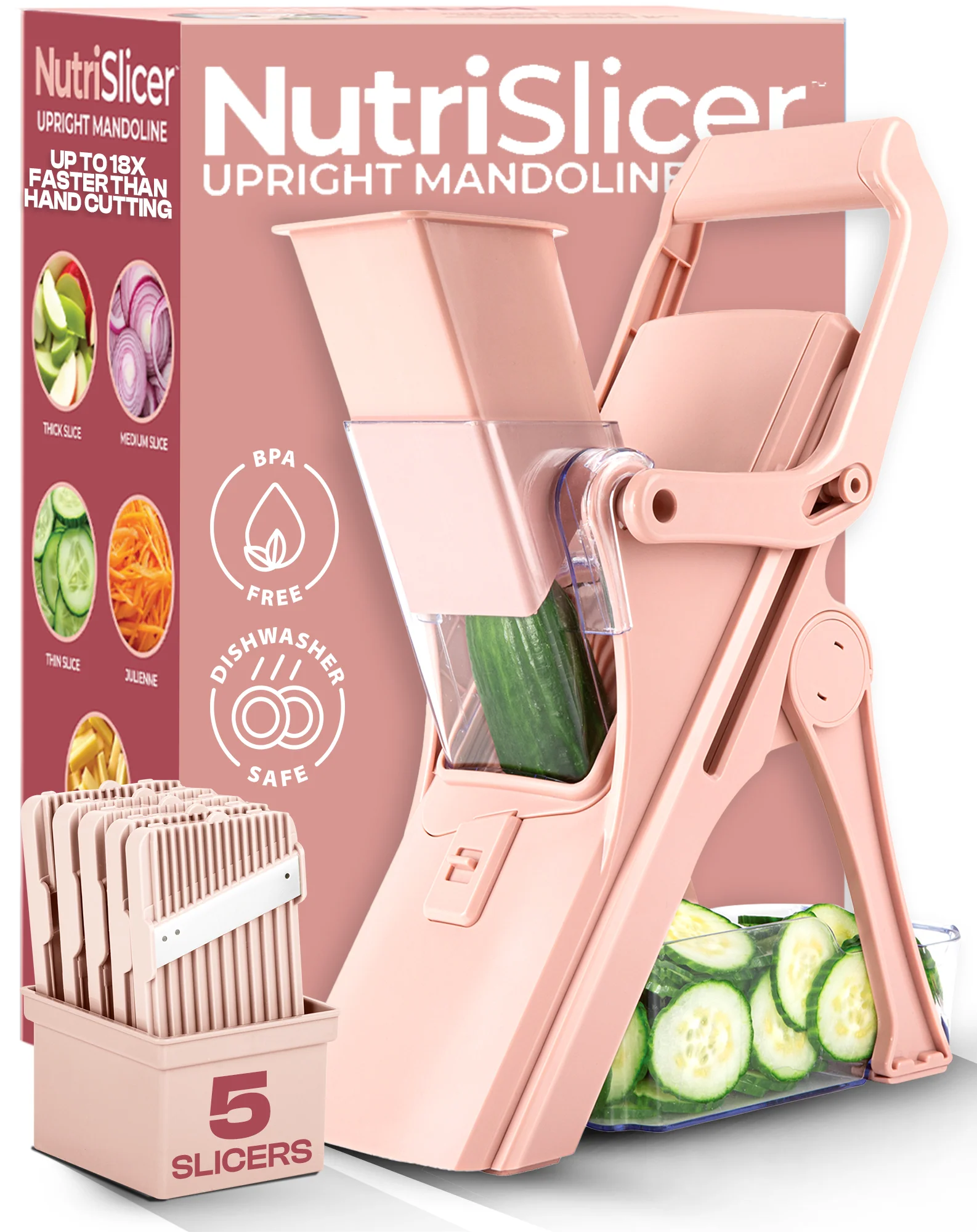 Pastel Collection NutriSlicer Upright Mandoline