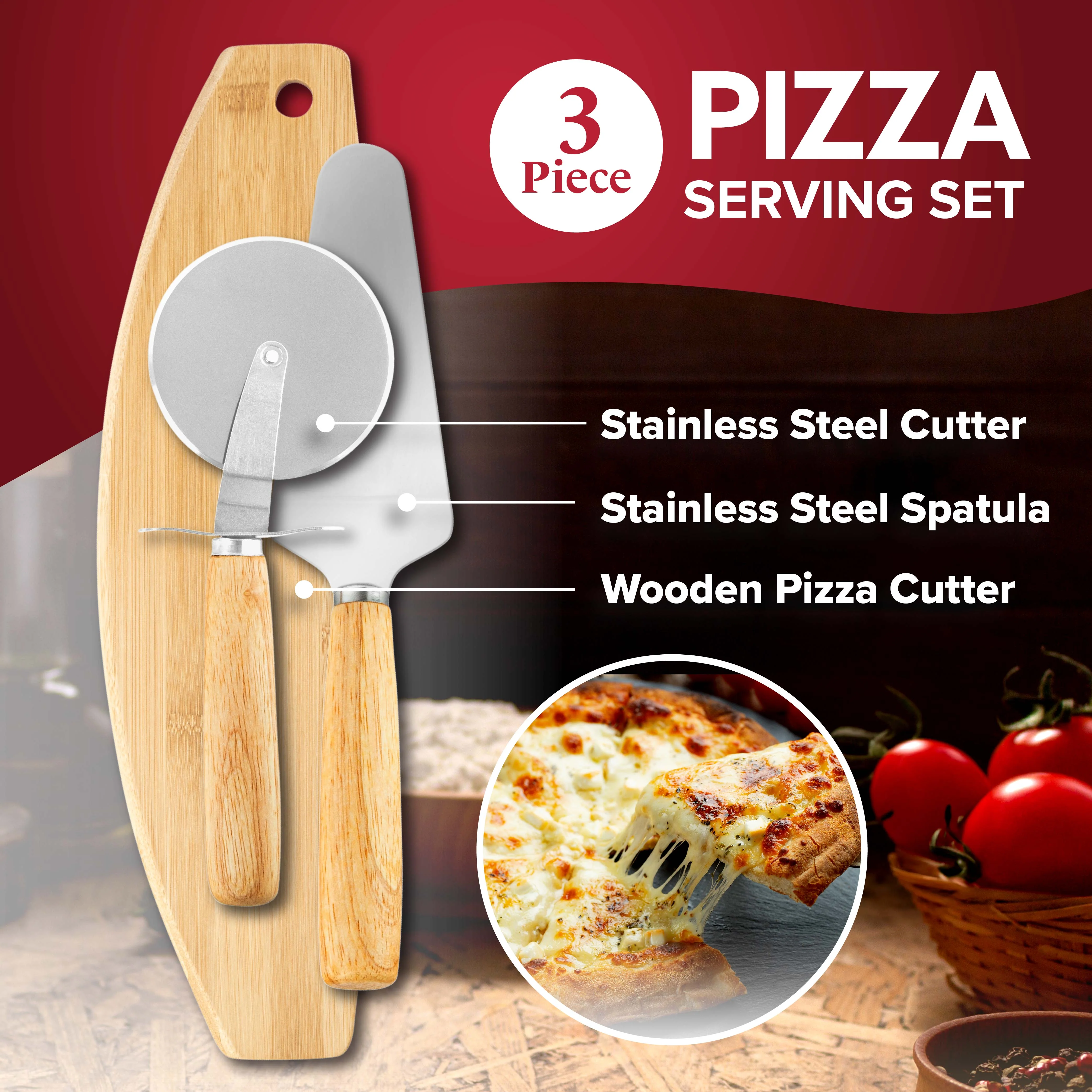 Piezano Pizza Oven 3pc Serving Set - Image 2